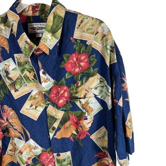 Straight Down Clothing Company Vintage Golfers Hawaiian Button Down Shirt - Picture 5 of 9
